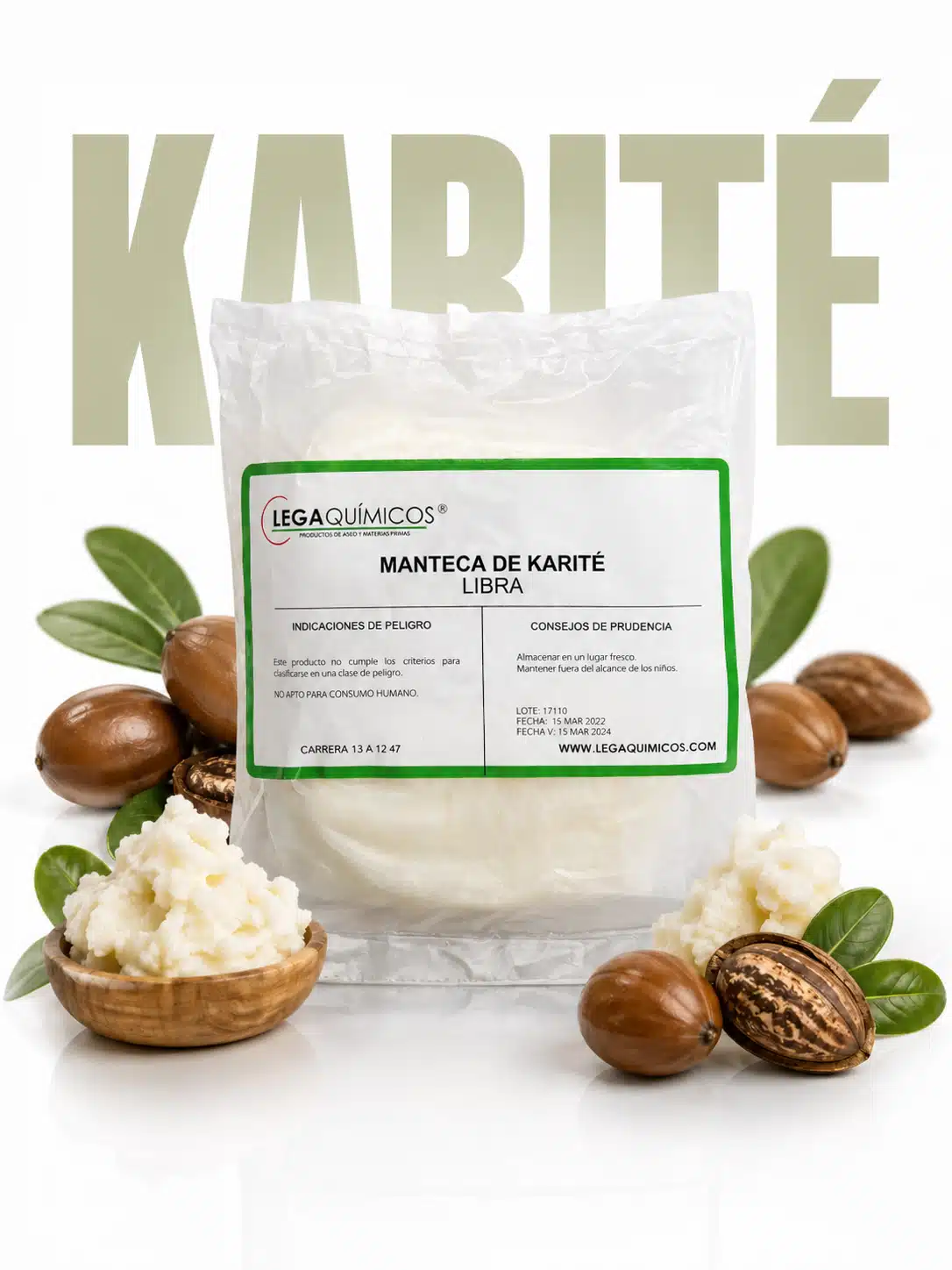 Manteca de Karité Orgánica Sin Refinar